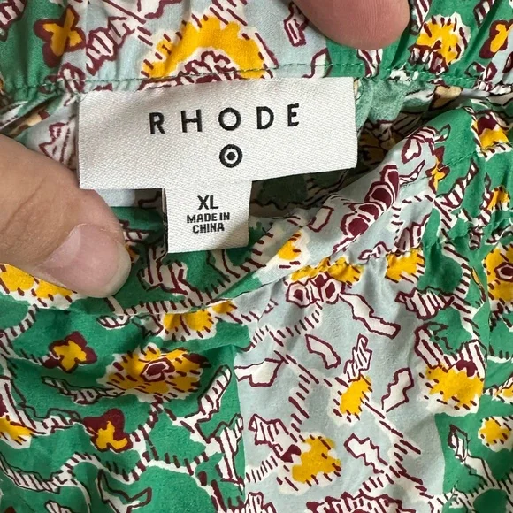 TARGET x RHODE Women’s Mixed Whimsical Floral & Stripe Print Midi Skirt - Picture 10 of 10